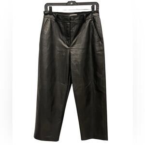 BABTON faux leather straight-leg pants size:8